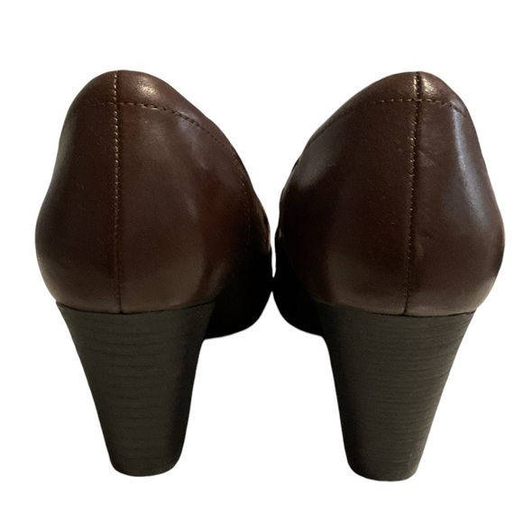 Clarks  Brown Leather mocasines & Suede‎ Size 10 - Picture 3 of 5